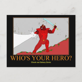 Carte Postale Red Rhok the Minotaur postcard