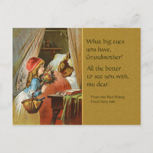 Carte postale Red Riding Hood CC0204 Fairy Tale
