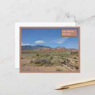 Carte Postale Red Rock Canyon Nature Las Vegas Nevada Desert