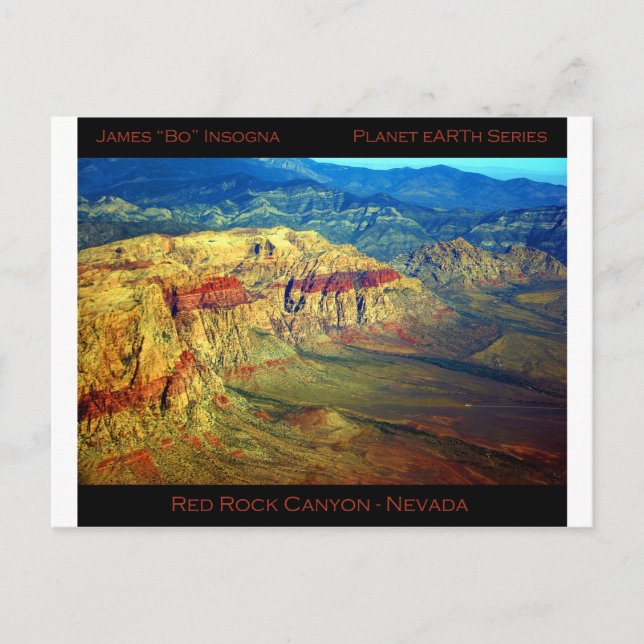 Carte Postale Red Rock Canyon _ Planet Art Series (Devant)
