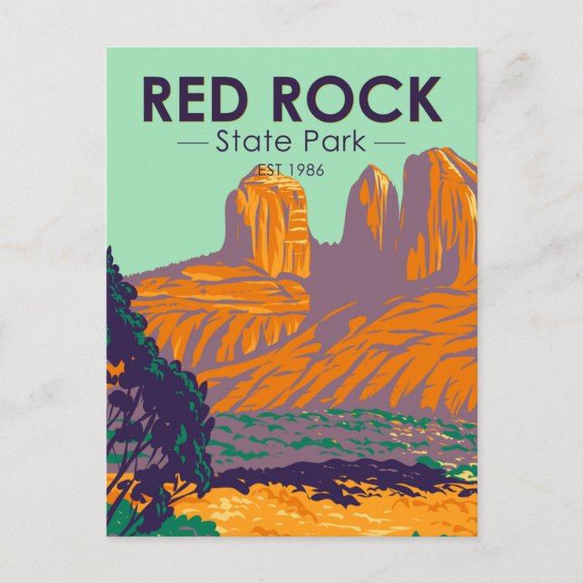 Carte Postale Red Rock State Park Arizona Vintage (Devant)