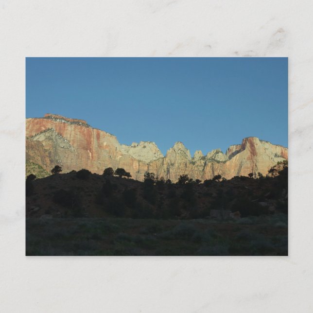 Carte Postale Red Rocks du matin au Parc national de Sion (Devant)