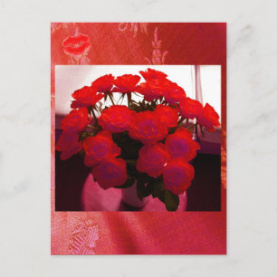 Carte postale Red Roses Valentine II - Personnalis