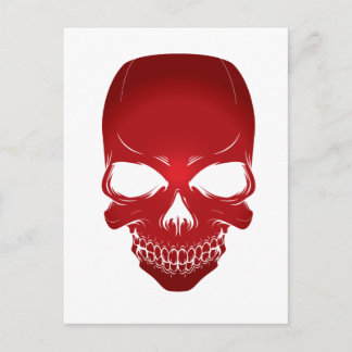 Carte Postale Red scull