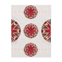 Carte postale Red Snowflake