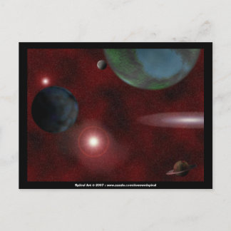 Carte postale Red Space