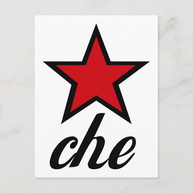 Carte Postale Red Star Che Guevara ! (Devant)