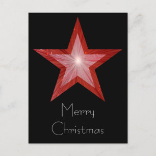 Carte postale Red Star 'Joyeux Noël' noir