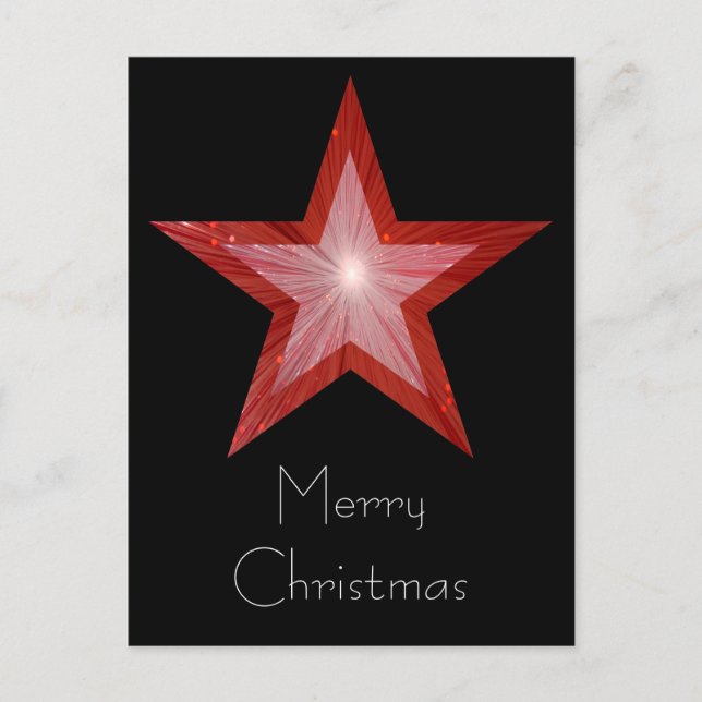 Carte postale Red Star 'Joyeux Noël' noir (Devant)