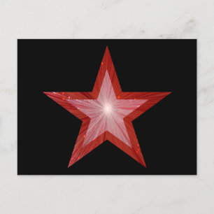Carte postale Red Star noir