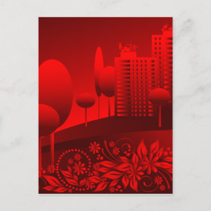 Carte Postale red urban