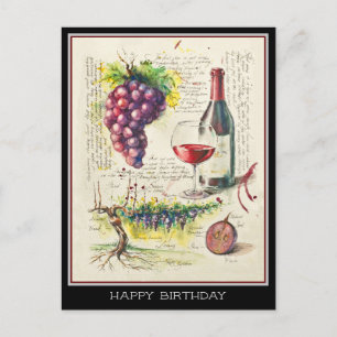 Carte postale Red Wine