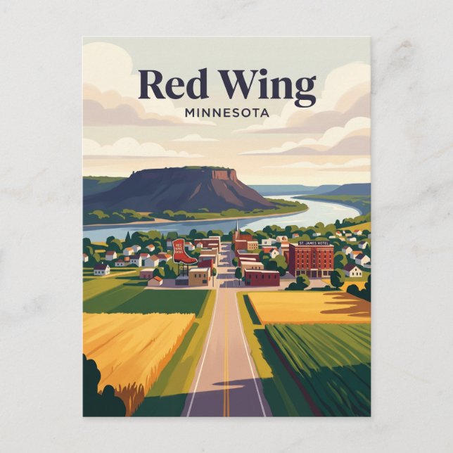 Carte Postale Red Wing USA (Devant)
