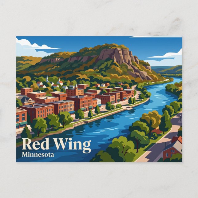 Carte Postale Red Wing USA (Devant)