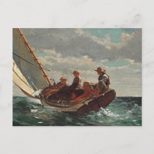 Carte Postale Redimensionner (Un Vent Équitable) | Winslow Homer (Devant)