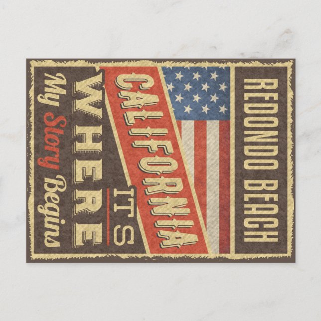 Carte Postale Redondo Beach California (Devant)