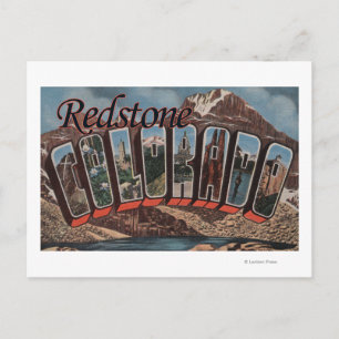 Carte Postale Redstone, Colorado - Scènes de grandes lettres