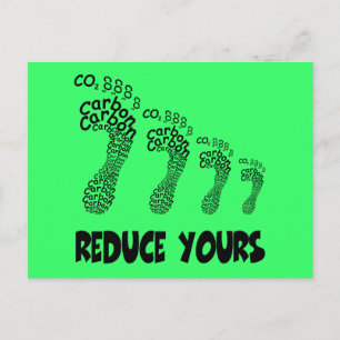 Carte Postale Reduce your carbon footprint