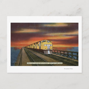 Carte Postale Réduction du réseau ferroviaire Great Salt Lake