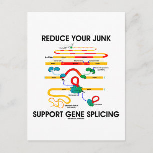 Carte Postale Réduisez l'épissage des gènes de support de junk (