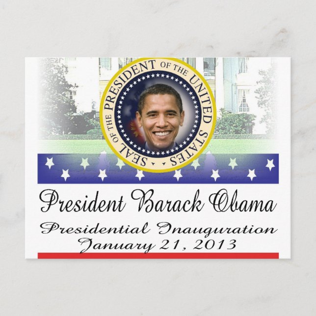 Carte Postale Réelection du président Obama 2012 (Devant)