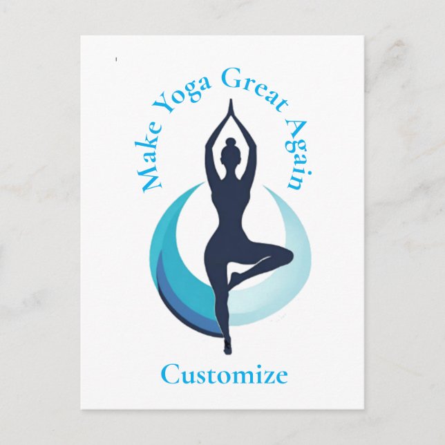 Carte Postale Refaire le Yoga Great Again Thunder_Cove (Devant)