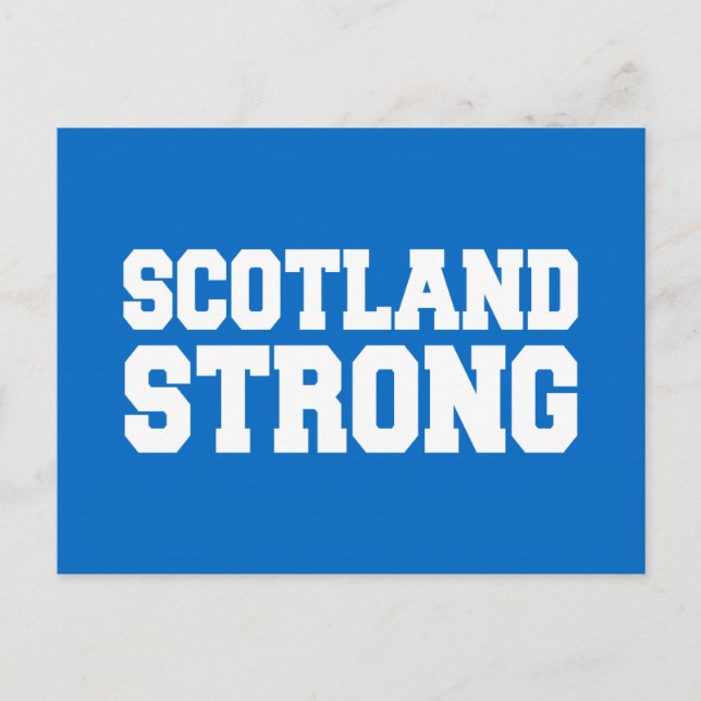 Carte Postale Référendum écossais sur le bleu (Devant)
