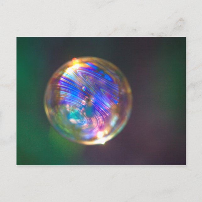 Carte Postale Réflection bubble flottante (Devant)