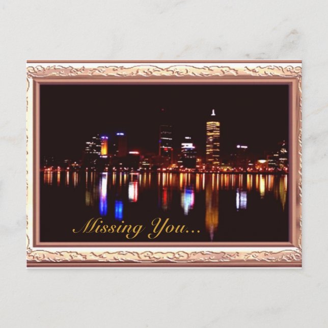 Carte Postale Reflet de nuit (Devant)