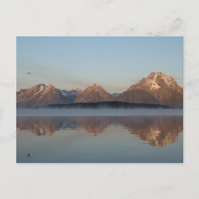 Carte Postale Reflet du barrage du lac Jackson dans le parc nati (Devant)