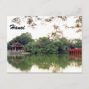 Carte Postale reflet du lac hanoi