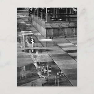 Carte Postale Reflets après la pluie à Place Aubry Vieux Hull