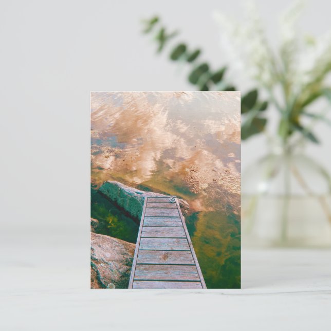 Carte Postale Reflets dans l'archipel suédois (Debout devant)