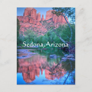 Carte Postale Reflets de Cathedral rock Sedona, Arizona