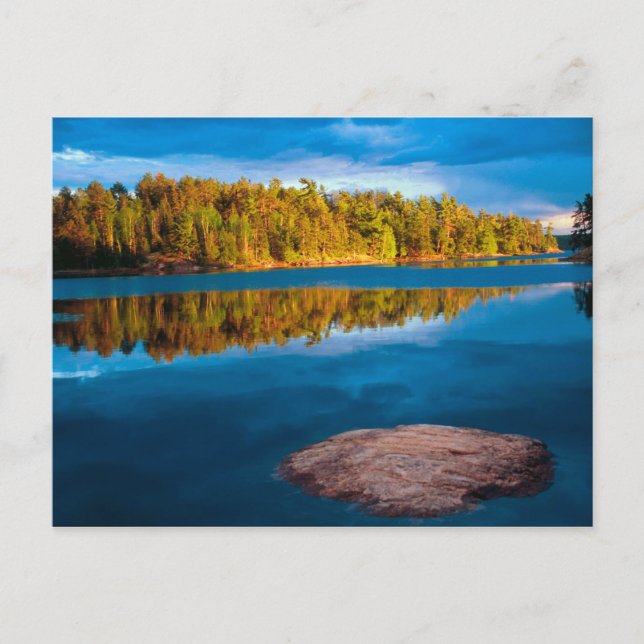 Carte Postale Reflets de début de soirée dans les eaux limitroph (Devant)