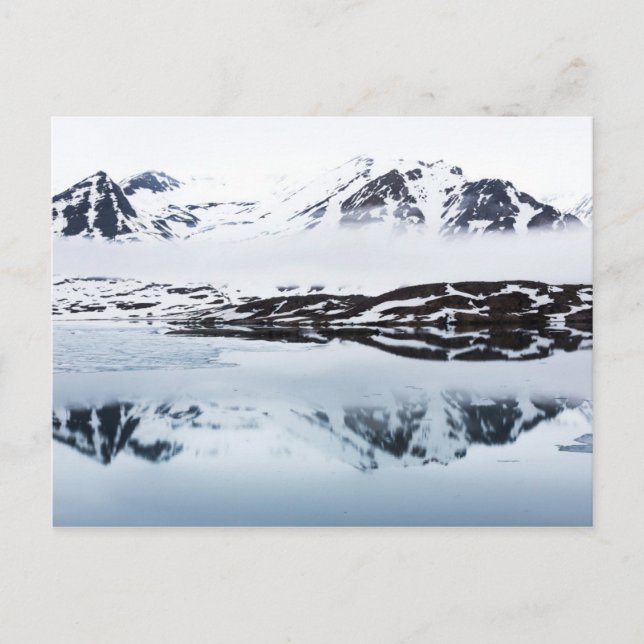 Carte Postale Reflets de montagnes, Norvège (Devant)