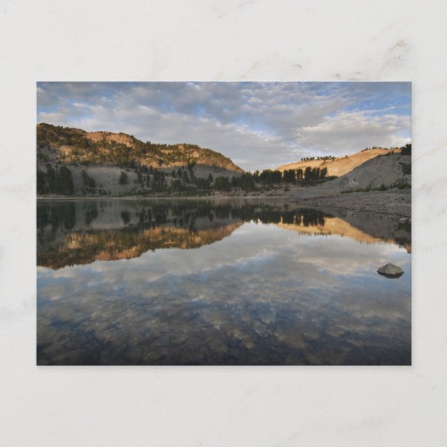 Carte Postale Reflets du coucher de soleil sur le lac Helen, Las (Devant)