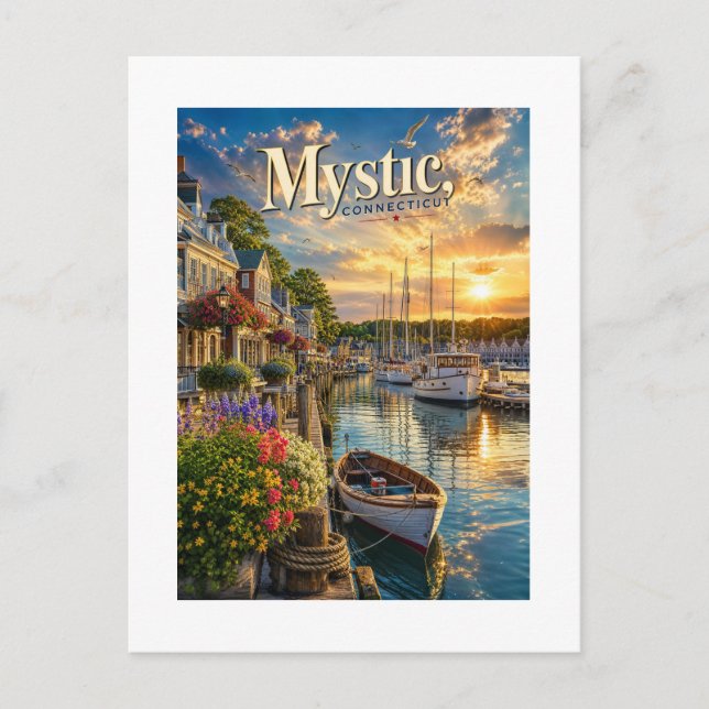 Carte Postale Reflets du port mystique (Devant)
