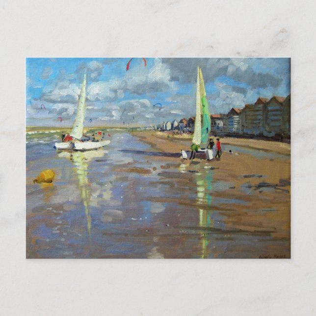 Carte Postale Réflexion Bray Dunes France (Devant)