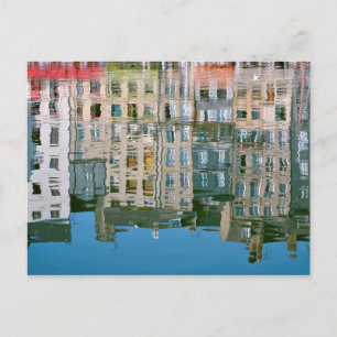 Carte Postale Réflexion de la façade dans l'eau