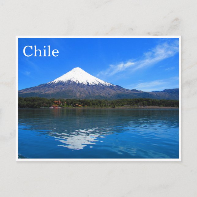 Carte Postale réflexion d'Osorno (Devant)