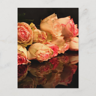 Carte Postale réflexion rose