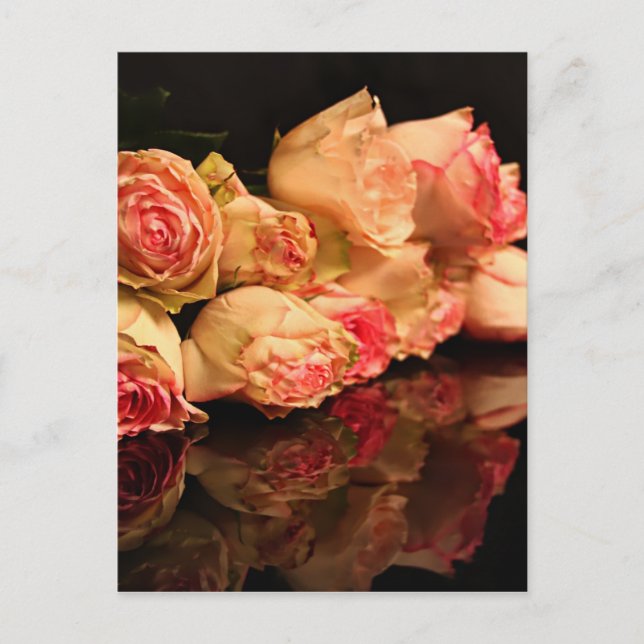 Carte Postale réflexion rose (Devant)