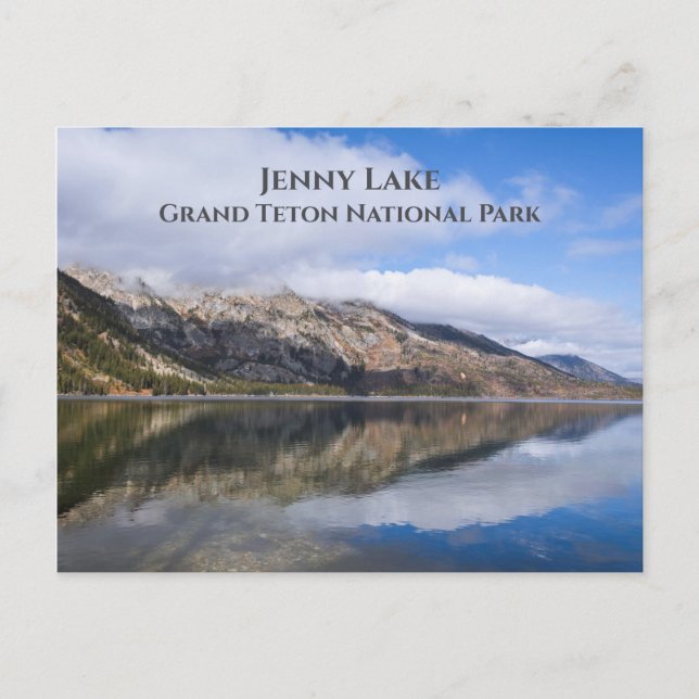 Carte Postale Réflexion sur Jenny Lake Grand Teton National Park (Devant)
