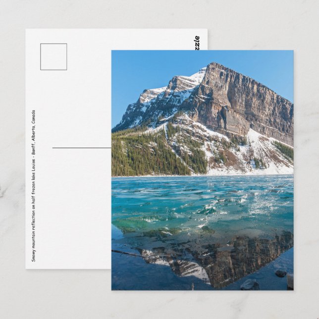 Carte Postale Réflexion sur le lac Louise - Banff NP, Canada (Devant / Derrière)
