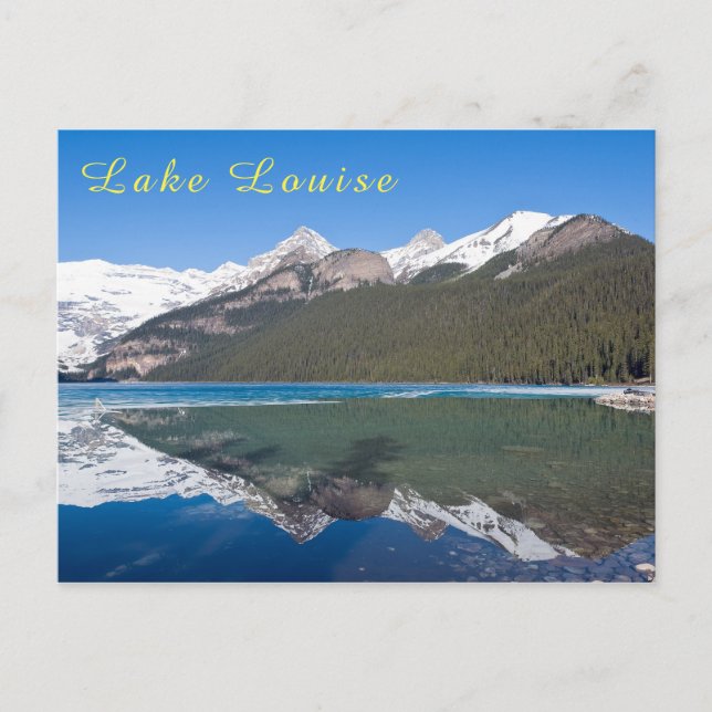 Carte Postale Réflexion sur le lac Louise - Banff NP, Canada (Devant)