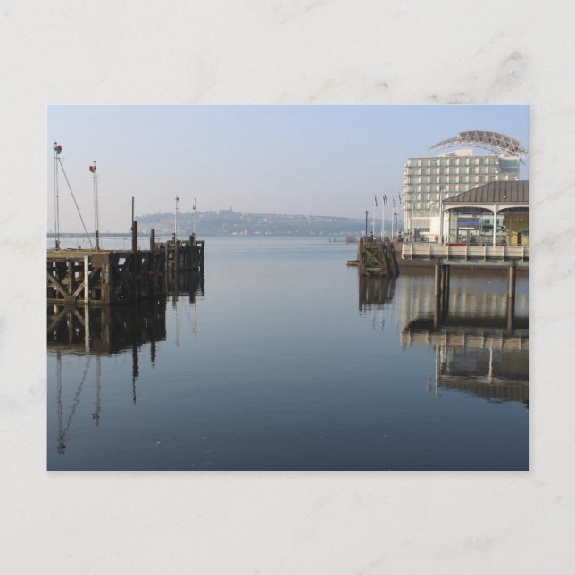 Carte Postale Réflexions de Cardiff Bay (Devant)