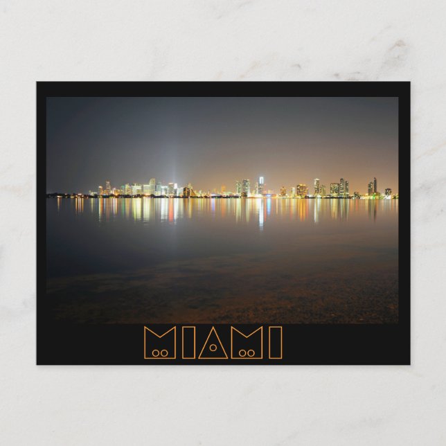 Carte Postale Réflexions de Magic City, Miami, FL (Devant)