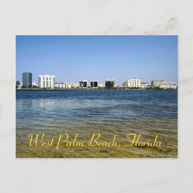 Carte Postale Réflexions de West Palm Beach sur Clear Lake (Devant)