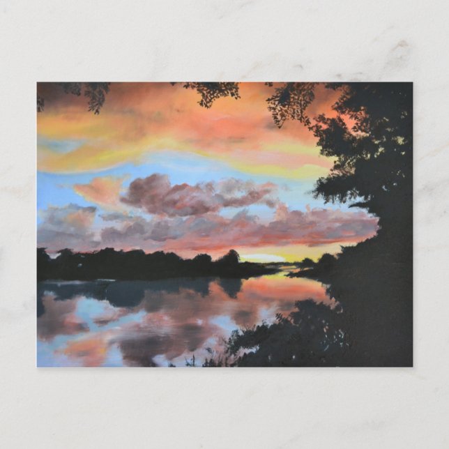 Carte Postale Réflexions du fleuve Zambezi (Devant)